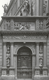 G. M. Mosca Padovano sukurtas Drezdeno pilies koplyčios portalas (1945 m. fotografija)